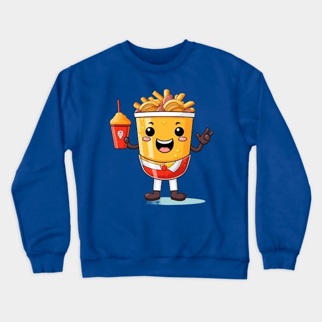 kawaii  junk food T-Shirt cute  funny Crewneck Sweatshirt by nonagobich